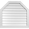 Ekena Millwork Octagonal Top Surface Mount PVC Gable Vent w/ 2"W x 1-1/2"P Brickmould Frame, 30"W x 28"H GVPOT30X2802SN - alternate 1